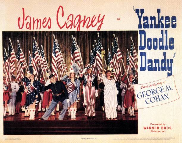 Yankee Doodle Dandy poster Jeanne Cagney James Cagney Joan Leslie - Old Photo