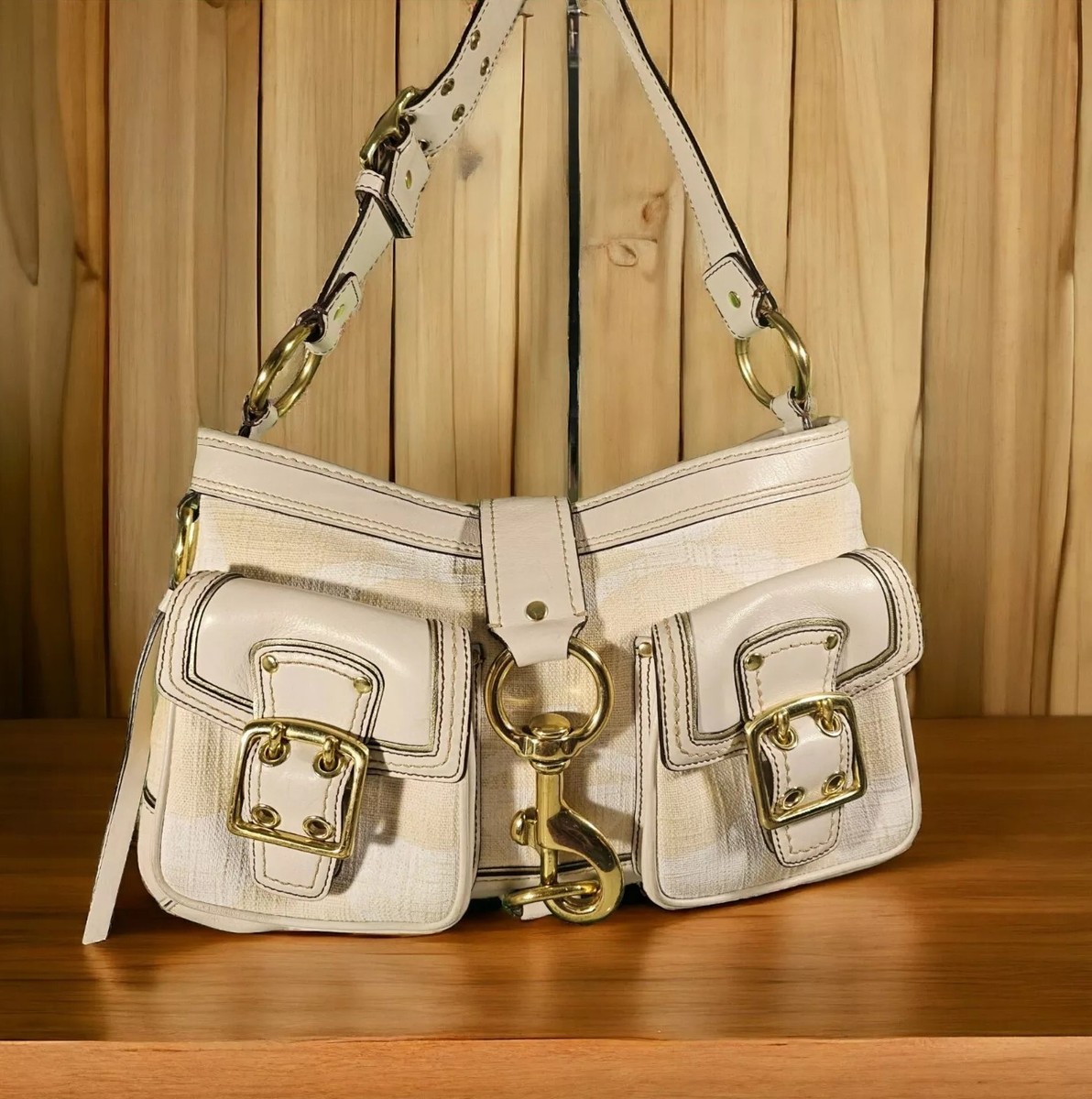 小物 Vintage Coach Legacy Leather Frnch Purse Vintage COACH Legacy Studio Flap Purse Cross Body Bag Black