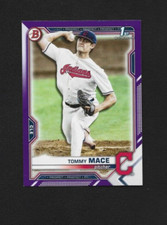 2021 Bowman Draft Tommy Mace BD-111 Purple Parallel 142/250 Cleveland Guardians