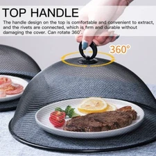 Round Food Covers Mesh Kitchen Anti Fly Mosquito Tent Dome Net Umbrella Picnic P