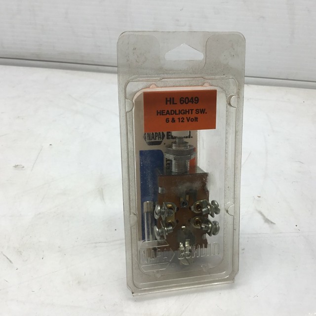 NAPA Echlin HL6049 Universal Headlight Switch 6 and 12 Volt for sale