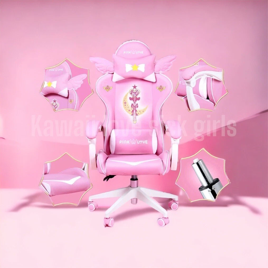 NEW Sailor Moon USAGI Gaming Adjustable Office Computer Swivel