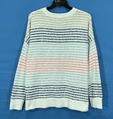 Nwt STACCATO Colorful STRIPED Mid-Weight Soft BOUCLE KNIT Casual Cozy SWEATER L - Picture 5 of 5