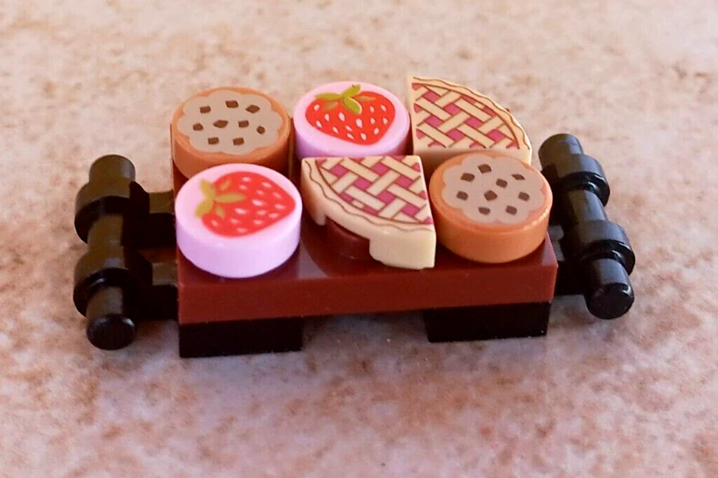 LEGO Dessert Platter Serving Tray Pie Cookies Fruit Party Dish