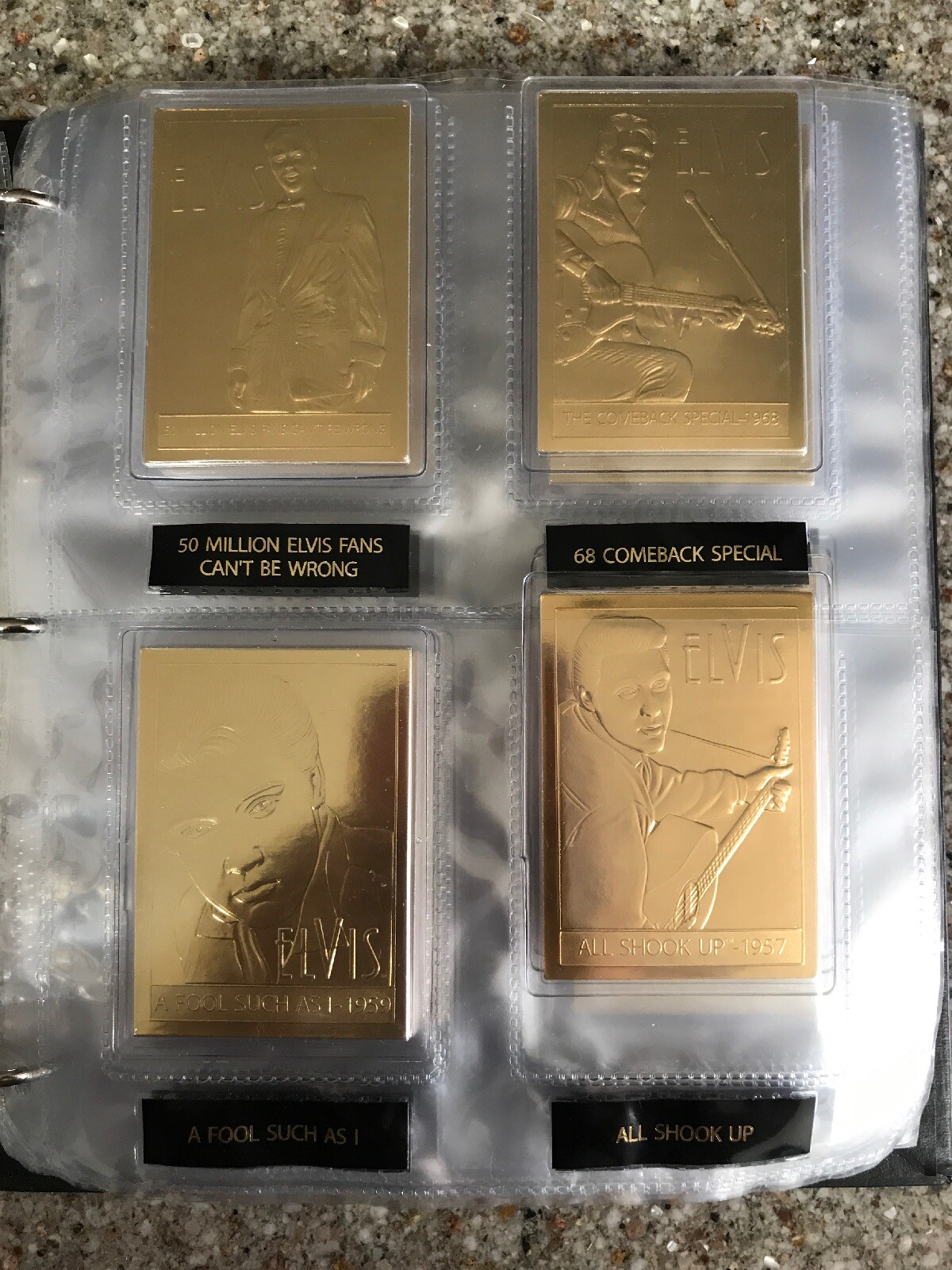 Elvis Presley 23 Karat Gold Commemorative Cards (2) - mariategui.edu.pe
