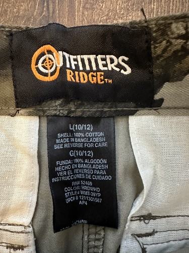 Vintage Outfitters Ridge Realtree Hardwoods Youth Cargo Hunting Pant Large 10/12 - Picture 5 of 7
