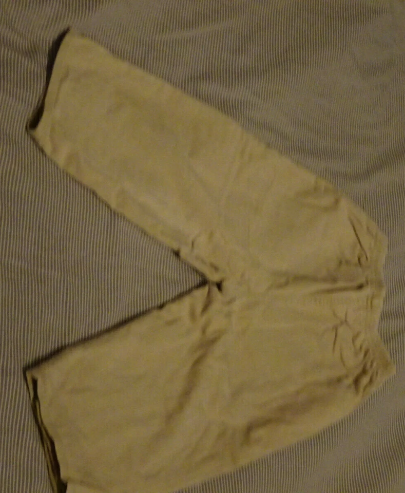 ABSORBA PANTALON VELOURS BEIGE DOUBLE TAILLE 3 ANS 100% COTON - Photo 2/3