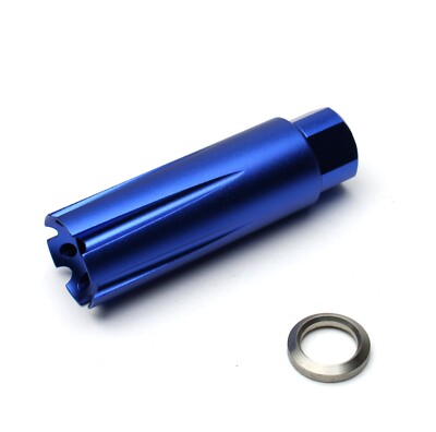 Aluminum  1/2x28 Muzzle Brake For .223 5.56 w/ Crush Washer - Color Var