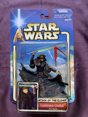 Luminara Unduli Jedi Master Star Wars Attack of the Clones Figure Hasbro (2002)