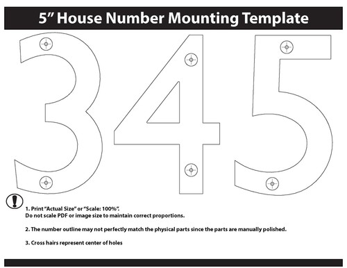 Architectural Mailboxes 3585AB-5 Brass 5-Inch Floating House Number 5, Antiqu... - Picture 4 of 4