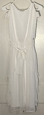 Girls  Bebe Girls  White Cold Shoulder Jumpsuit in Size M 10-12 