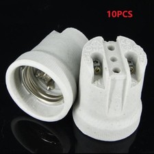 10pcs Screw E27 Ceramic Porcelain Socket Bulb Holder for Heat Lamps Reptile Pet