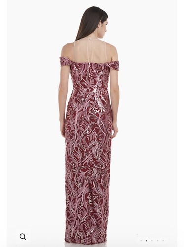 JS Collections Women's Cora Cold Shoulder Column Gown Size 4 NWT - Picture 2 of 9