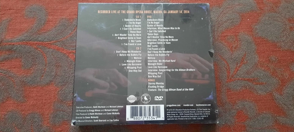 Gregg Allman Live: Back to Macon, GA [2CD/1DVD] [Digipak] by Gregg Allman NEW - Image 3 of 4