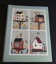Warren Kimble Birdhouse photo album 40 plastic leaf pages 6"x4 1/2" by Gibson 20