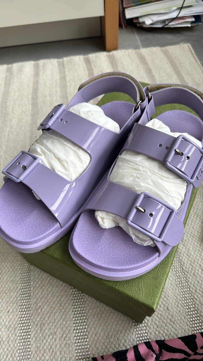 Gucci Rubber Sandals Lapis Buckle Made with Official VELCRO® | eBay
