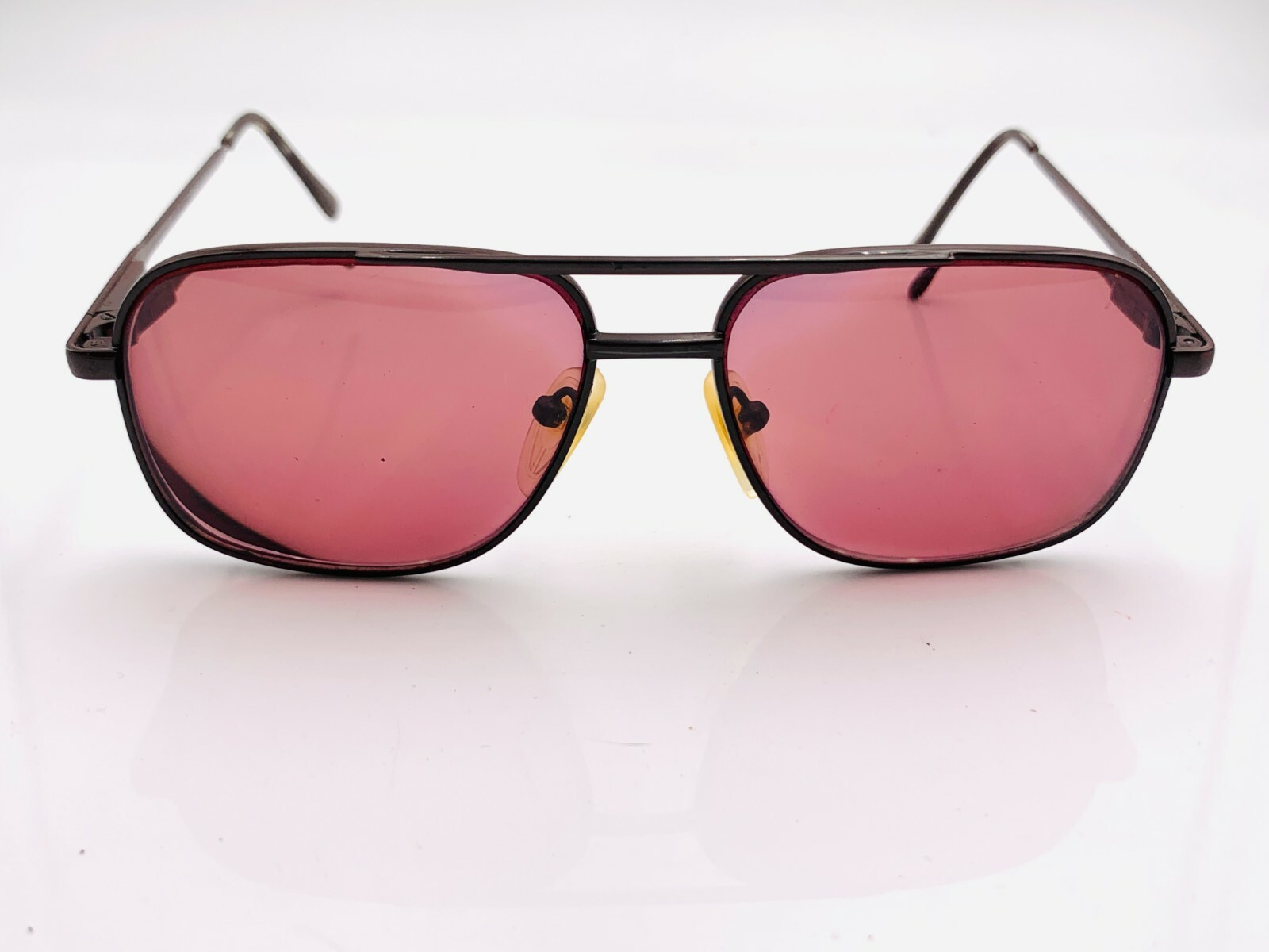 Vintage 57 Brown Metal Pilot Sunglass Frames Korean Retro Style