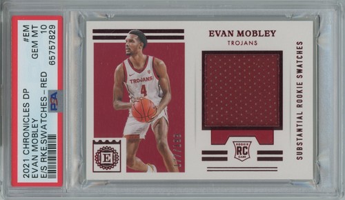 Evan Mobley PSA 10 2021 Panini Player Worn DP Encased Substantial Rookie RC /199 - Picture 2 of 3