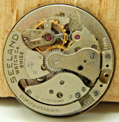 Vintage Seeland 17 jewel Bumper Automatic men's watch movement