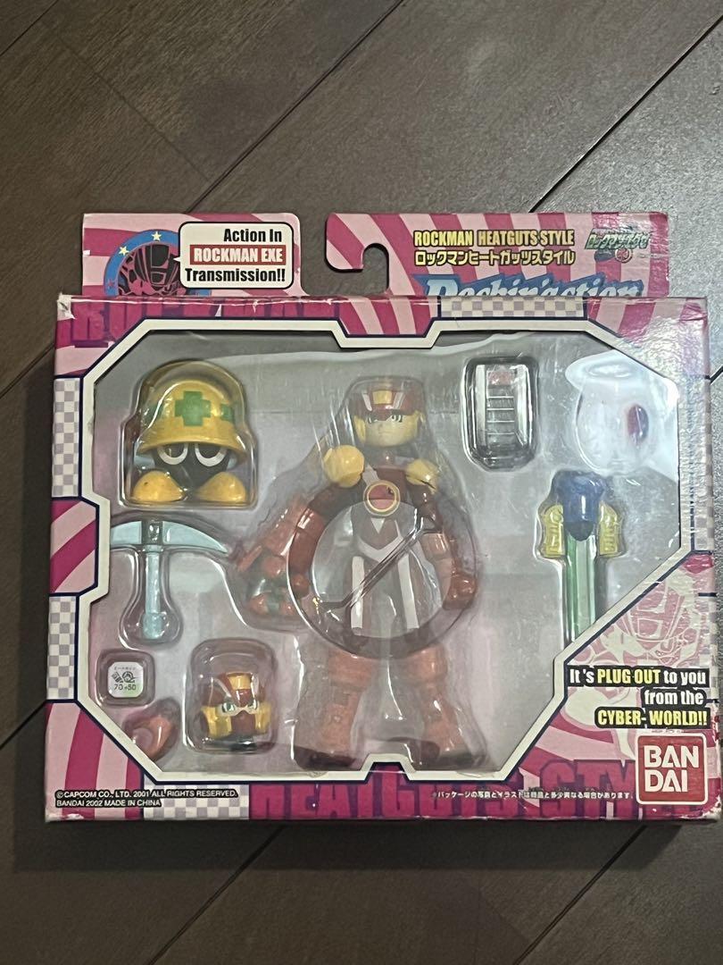 Megaman Rockman EXE Rockin Action Figure Heat Guts Style Megaman Rockman EXE Rockin Action Figure Heat Guts Style