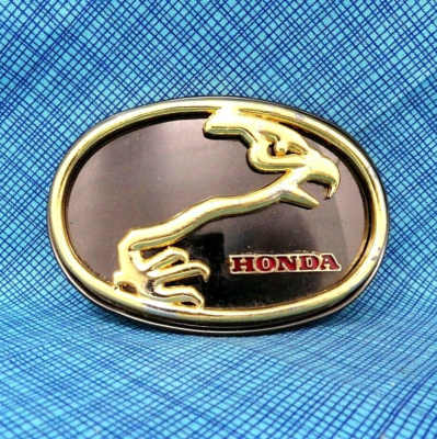 #ad Honda Belt Buckle Motorcycle Eagle Logo Atv 3 Wheeler Gold Wing Vintage .TWY239 $29.99