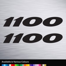 1100 Motorbike Motorcycle Fairing Helmet Vinyl Decal x2 Stickers (a)