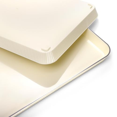 6 Pack Plastic Fast Food Tray, 14" x 10" Rectangular Cafeteria Trays, Food - Picture 4 of 8