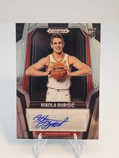 NIKOLA DJURISIC 2024-25 PANINI PRIZM BLACK ROOKIE SIGNATURES RC AUTO