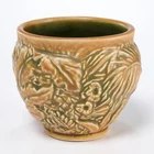 Antique Weller Pottery Art Nouveau Planter Jardiniere Marvo Palm Frond Vintage