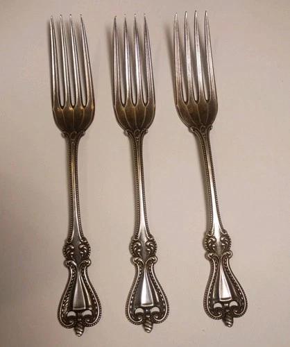 3 Old Colonial by Towle 7 inch Sterling Silver Forks 150 grams /5.3 oz