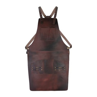 Leathershire Crossbody Vollnarbenleder Schürze Metzgerschürze Geschenk