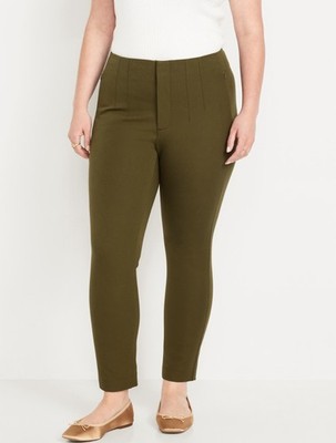 Old Navy Extra High-Waisted Polished Pixie Skinny Pants  Olive Green Women s 22