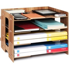 Dokumentenablage Holz Briefablage Papierablage A4 Ablage Ablagesystem für Bür...