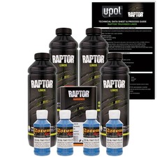 U-pol Raptor Tintable Reflex Blue Spray-on Truck Bed Liner Coating 4 Quarts U-pol Raptor Tintable Reflex Blue Spray-on Truck Bed Liner Coating 4 Quarts