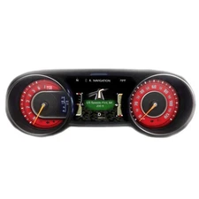 US Speedo Red Wrangler JL/JT Gauge Face for Clusters 2018-2024