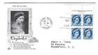 1954 Canada - Ottawa 5c QEII Wilding Plate Block First Day Cover FDC - Art Craft