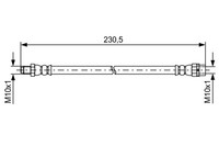 Bosch Bremsschlauch 1 987 481 599 FüR E85 Z4 E86 BMW Roadster