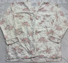 Victoria's Secret Country Authentic Women's Size M Flannel Sleep Shirt Cottage