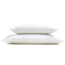 Organic Latex Pillow - Standard Bed Pillow with Breathable Cotton - Eco-Frien...