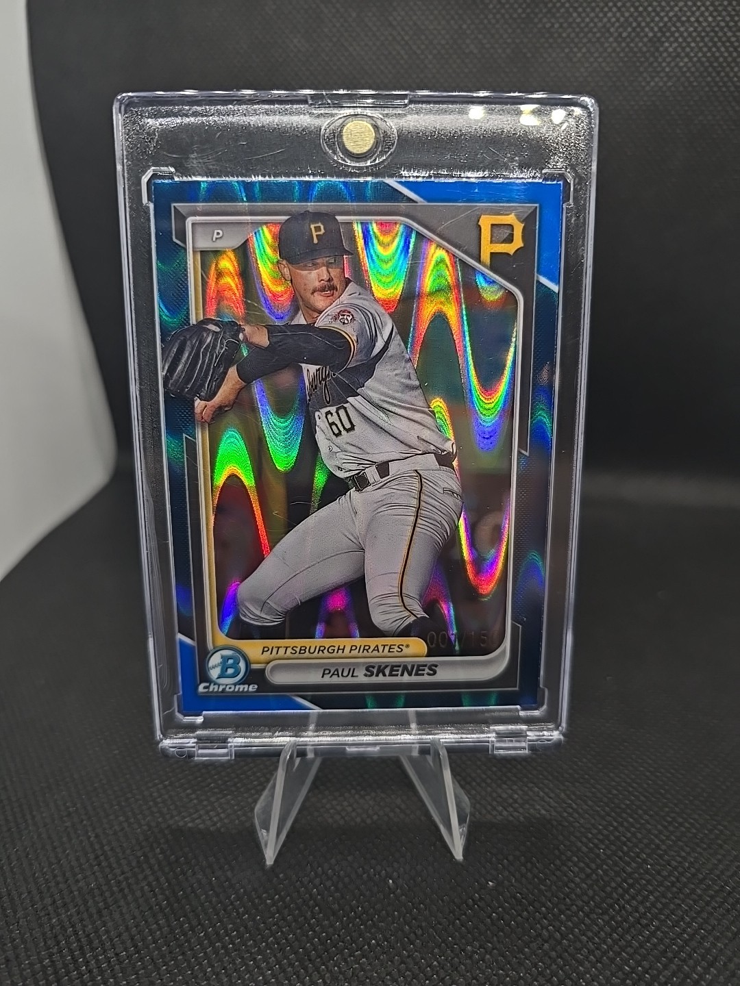 2024 Bowman Paul Skenes Chrome Prospects #BCP125 Blue Raywave /150 SP