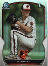 2023 Bowman Draft #BDC-92 Levi Wells Chrome Refractor