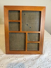 Vintage Wooden Multi Photo Picture Frame Collage Tabletop Wall Display