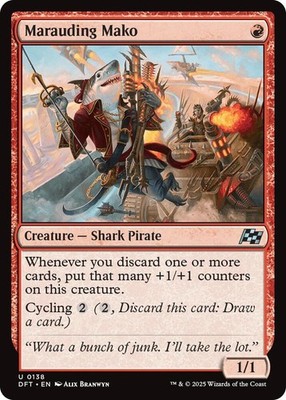 1x Marauding Mako - Aetherdrift - NM  -  MTG