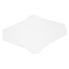 ABS Plastic Sheet 10 Inch x 10 Inch x 0.12 Inch ABS Styrene Sheets White 6 Pcs