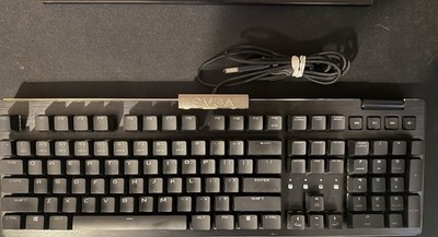 EVGA Z15 Mechanical Wired Keyboard Black Enhanced Function Keys QWERTY English