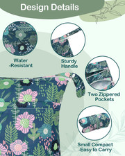 Floral Wet Dry Bags 3 Pack, Waterproof Travel Bags for Swimsuits, Beach, Pool...