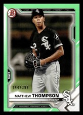 2021 Bowman - Prospects Matthew Thompson #BP-74 Neon Green Border /399 