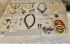 Antique , Vintage Jewelry Lot 14k Gold, Sterling Silver, Designer Costume