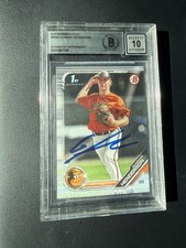 Bowman 2019 Bowman Draft Gunnar Henderson BD-22 Autograph 1st Bowman Beckett 10