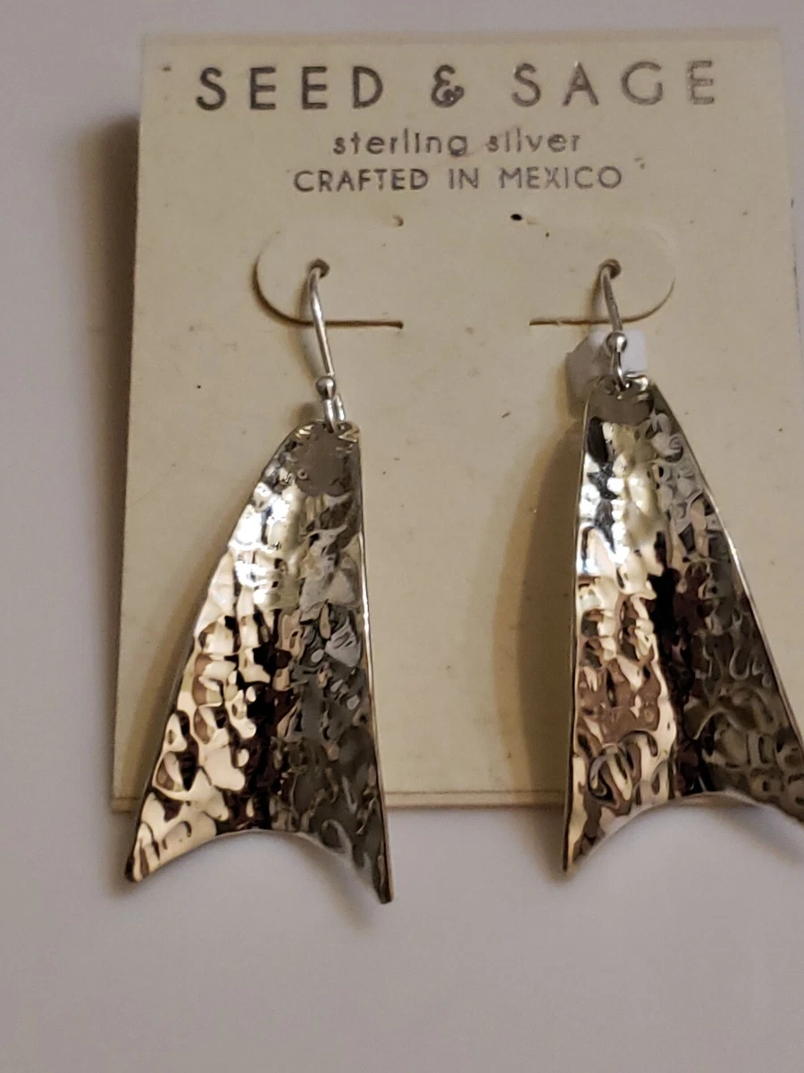 Sterling silver 2024 geometric earrings